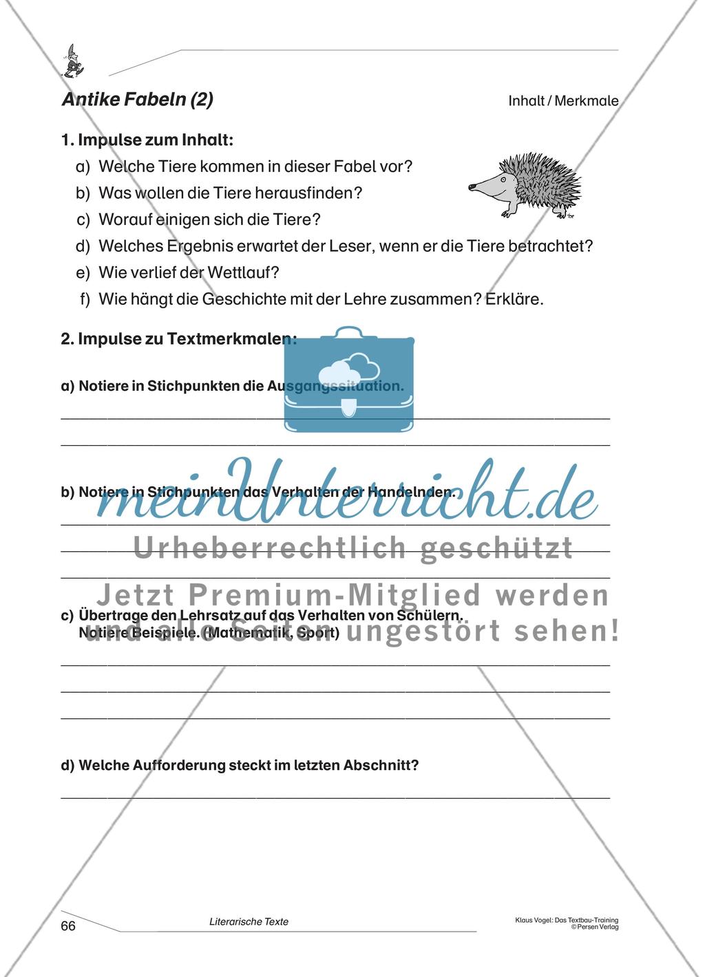 Antike Fabel: Die Schildkröte und der Hase Preview 2