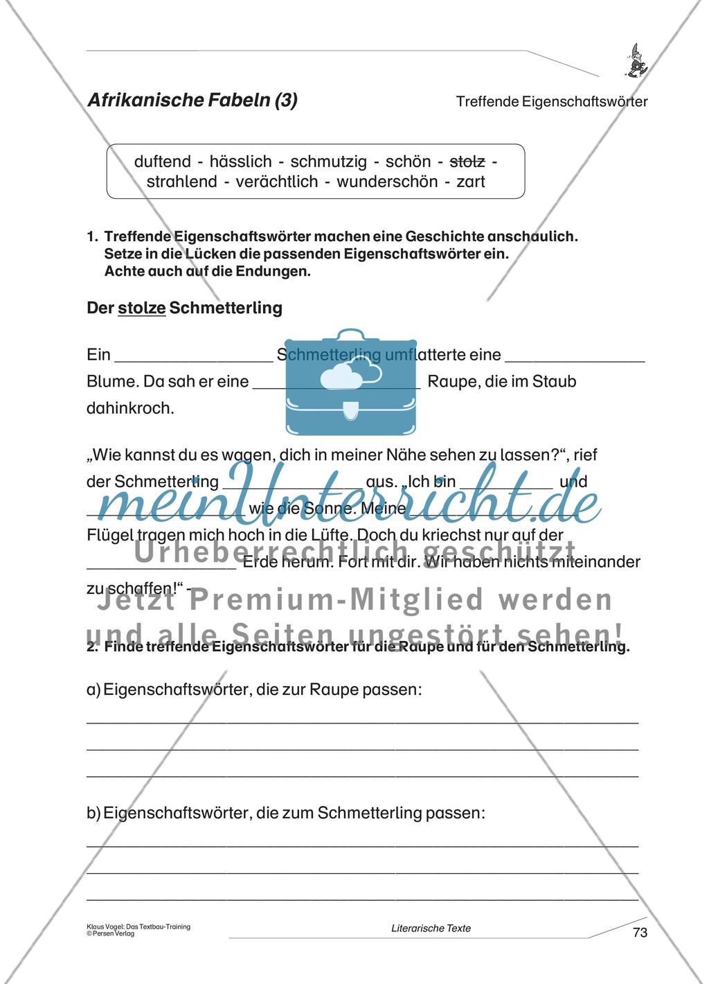 Afrikanische Fabel: Der stolze Schmetterling Preview 3