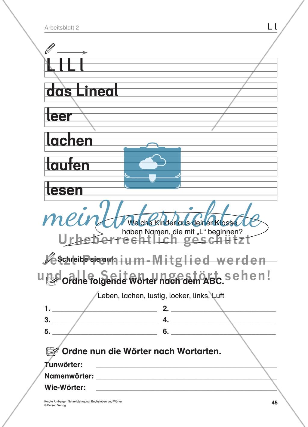 Schreiblehrgang: Buchstaben und Wörter - GS – Teil 4 Preview 10
