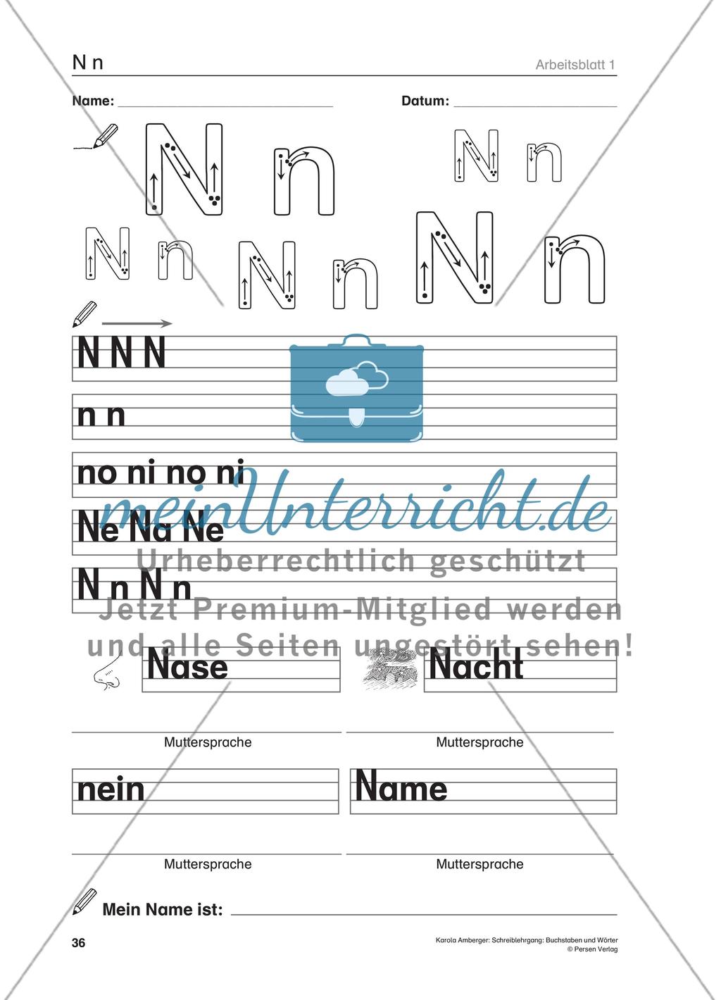 Schreiblehrgang: Buchstaben und Wörter - GS – Teil 4 Preview 1