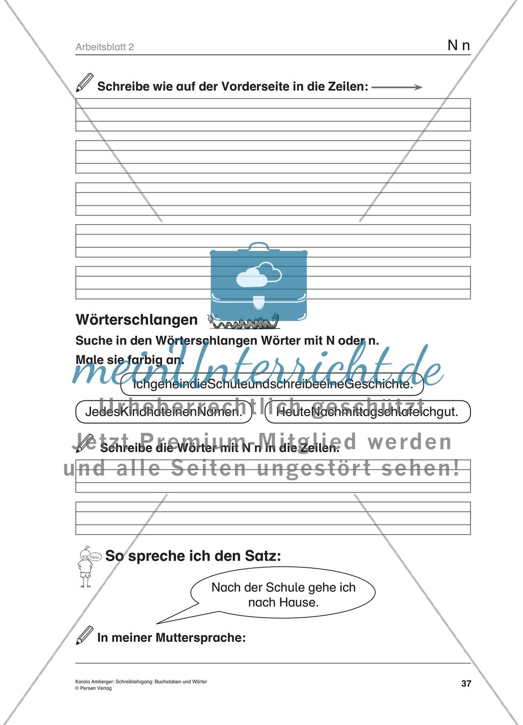 Schreiblehrgang: Buchstaben und Wörter - GS – Teil 4 Preview 2
