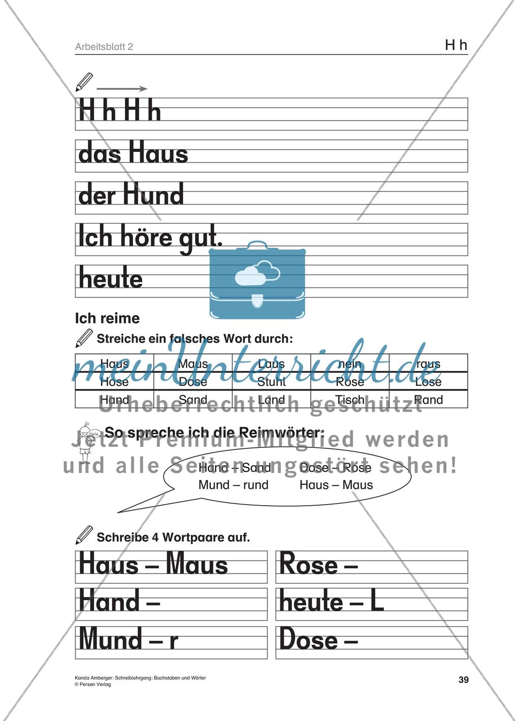 Schreiblehrgang: Buchstaben und Wörter - GS – Teil 4 Preview 4