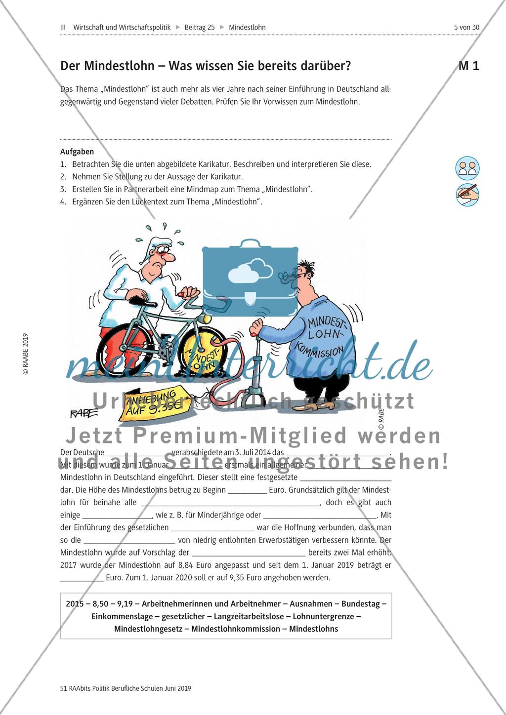 Die Idee des Mindestlohns: Hoffnungen und Ängste Preview 1