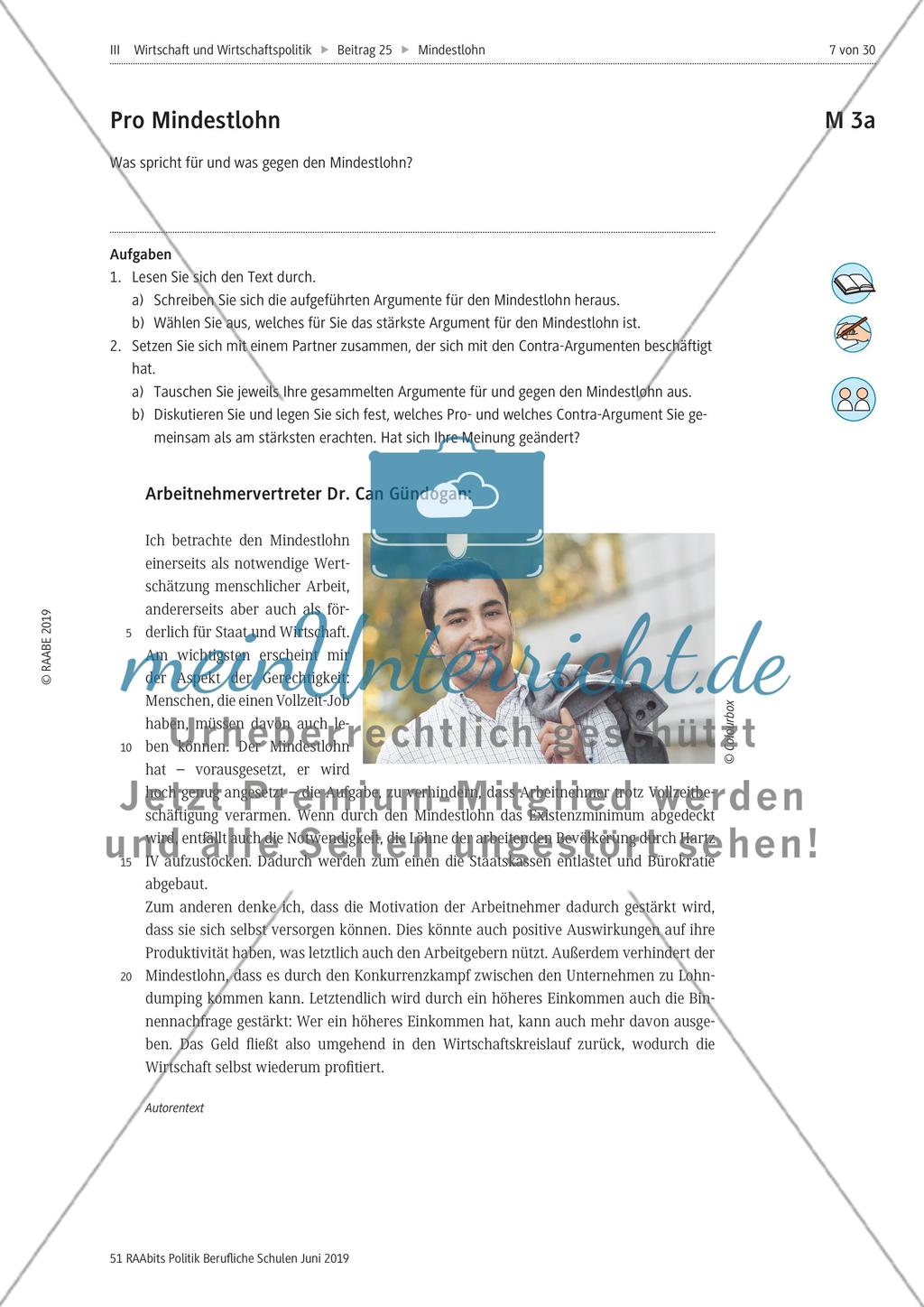 Die Idee des Mindestlohns: Hoffnungen und Ängste Preview 3