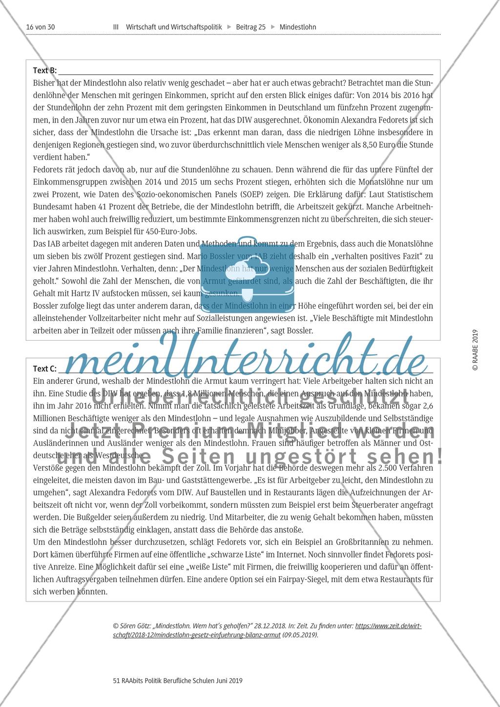 Auswirkungen des Mindestlohns, LEK Preview 3