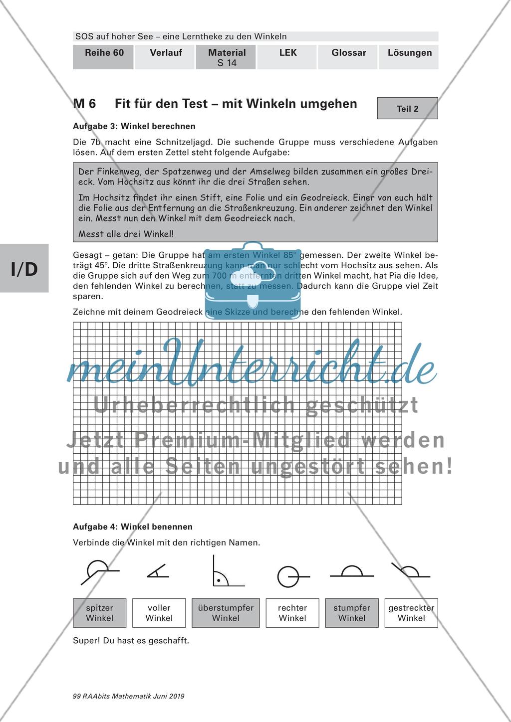 SOS auf hoher See: Untersuchen von Winkeln Preview 18