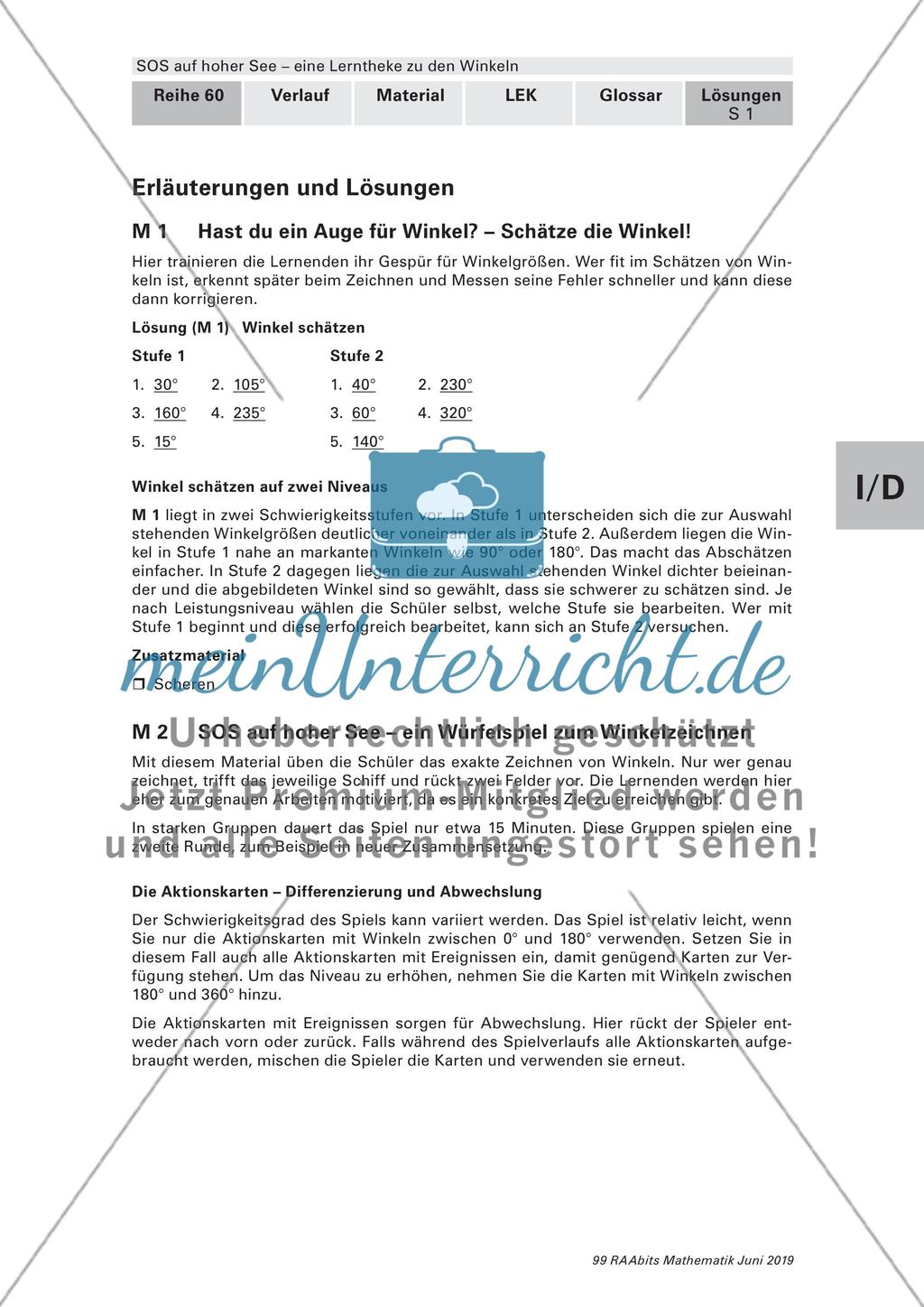SOS auf hoher See: Untersuchen von Winkeln Preview 19
