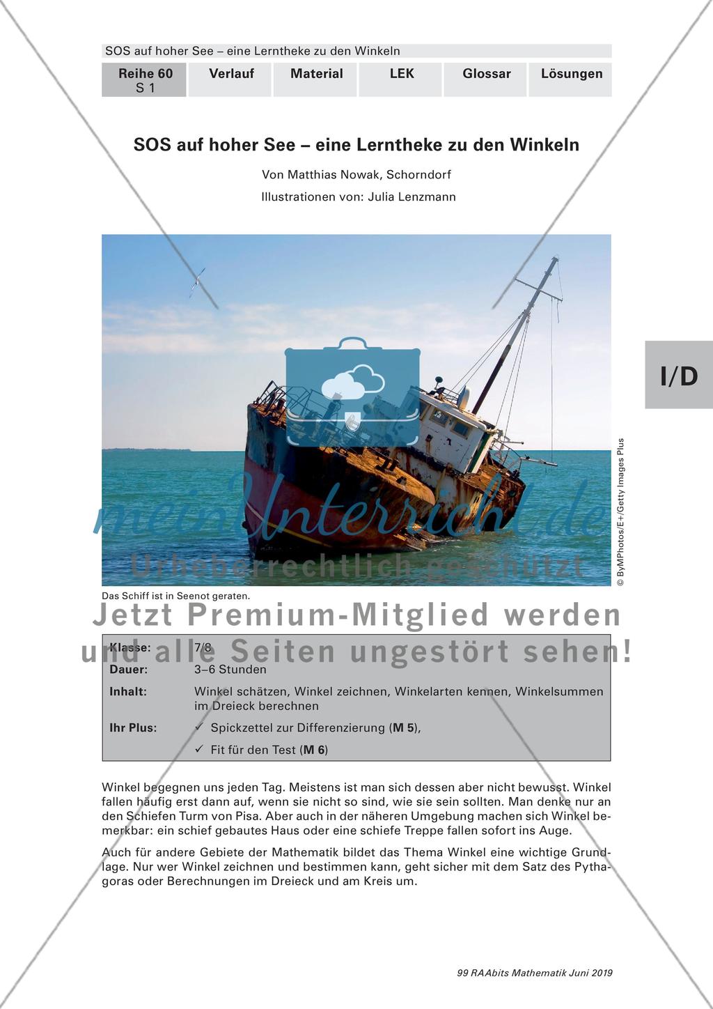 SOS auf hoher See: Untersuchen von Winkeln Preview 1