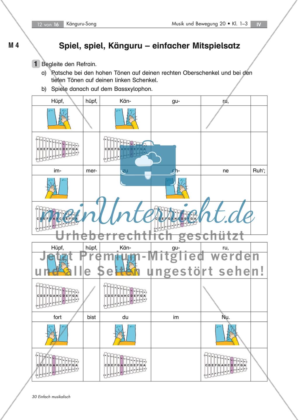 Kängurusong: Liederarbeitung Preview 12