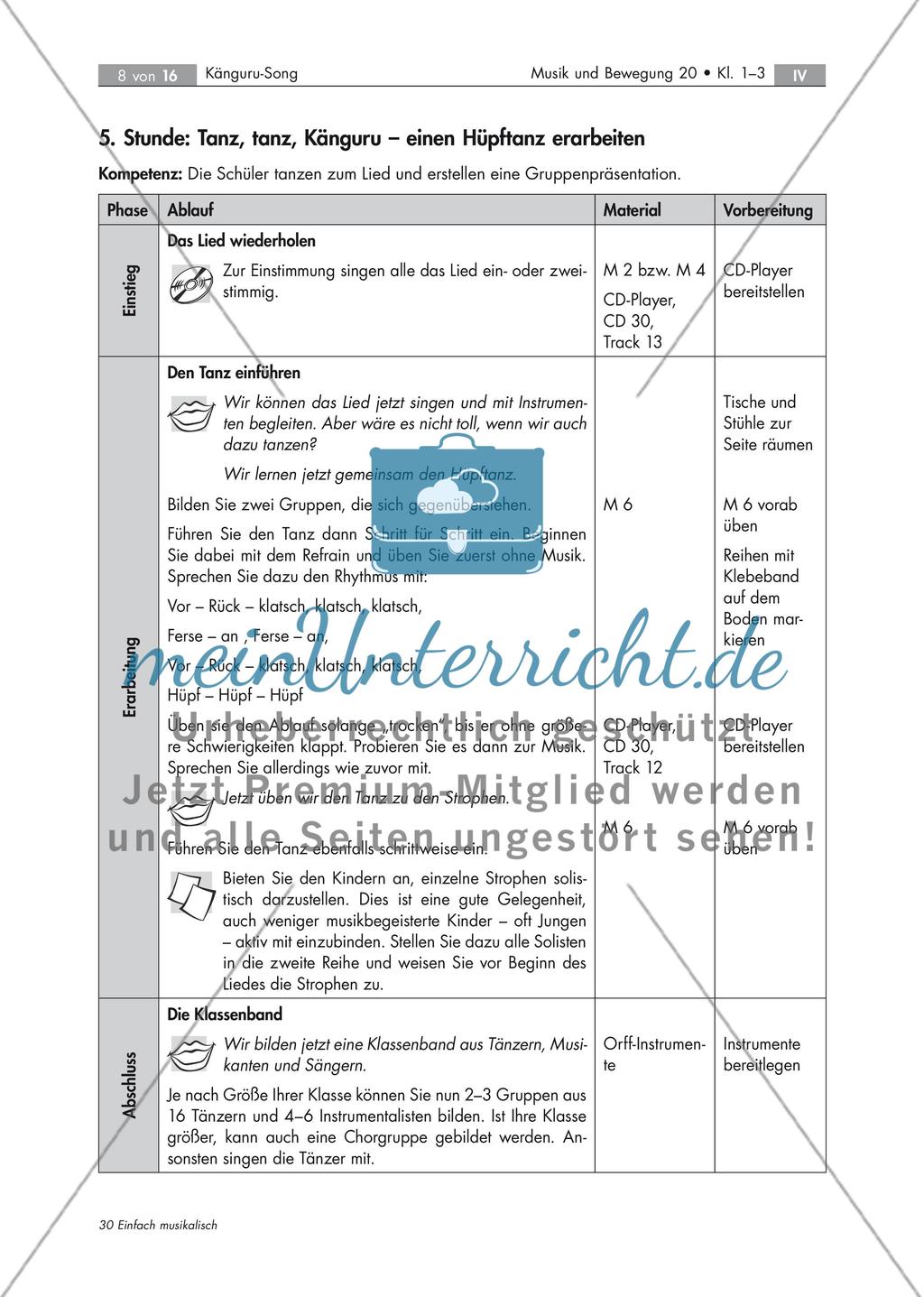 Kängurusong: Liederarbeitung Preview 8