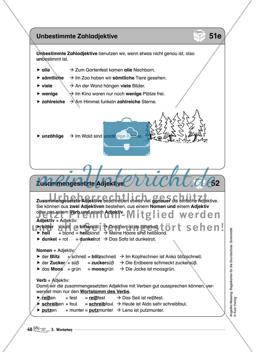 Adjektive (Wiewörter, Eigenschaftswörter) meinUnterricht
