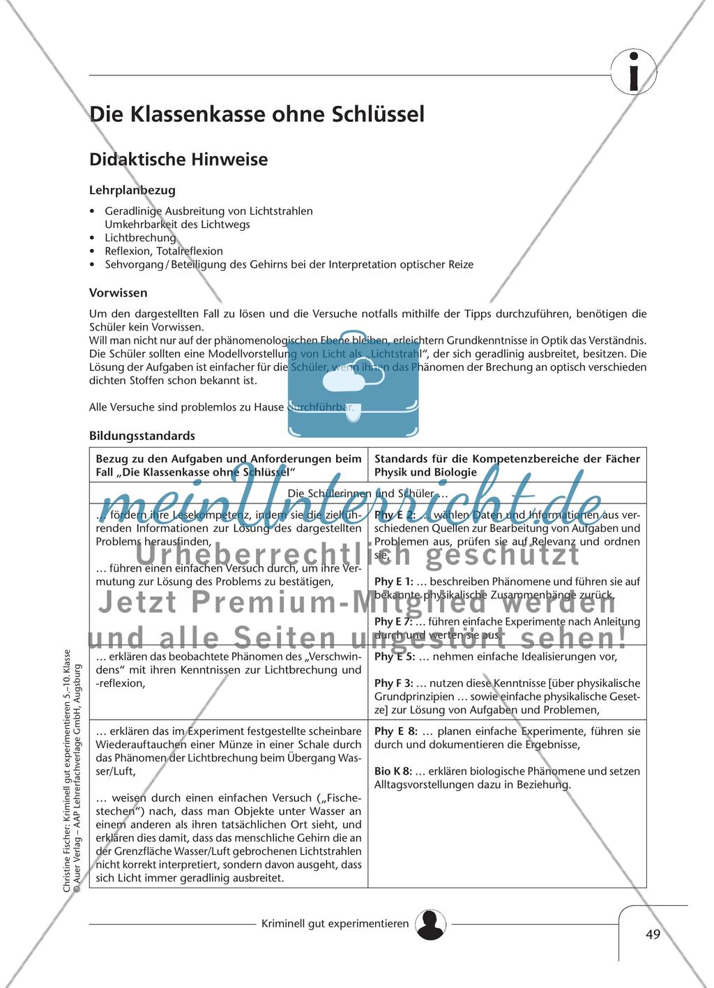 Die Klassenkasse ohne Schlüssel Preview 1