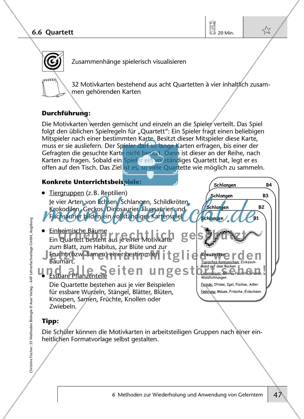 Methoden zur Wiederholung und Anwendung von Gelerntem Preview 6