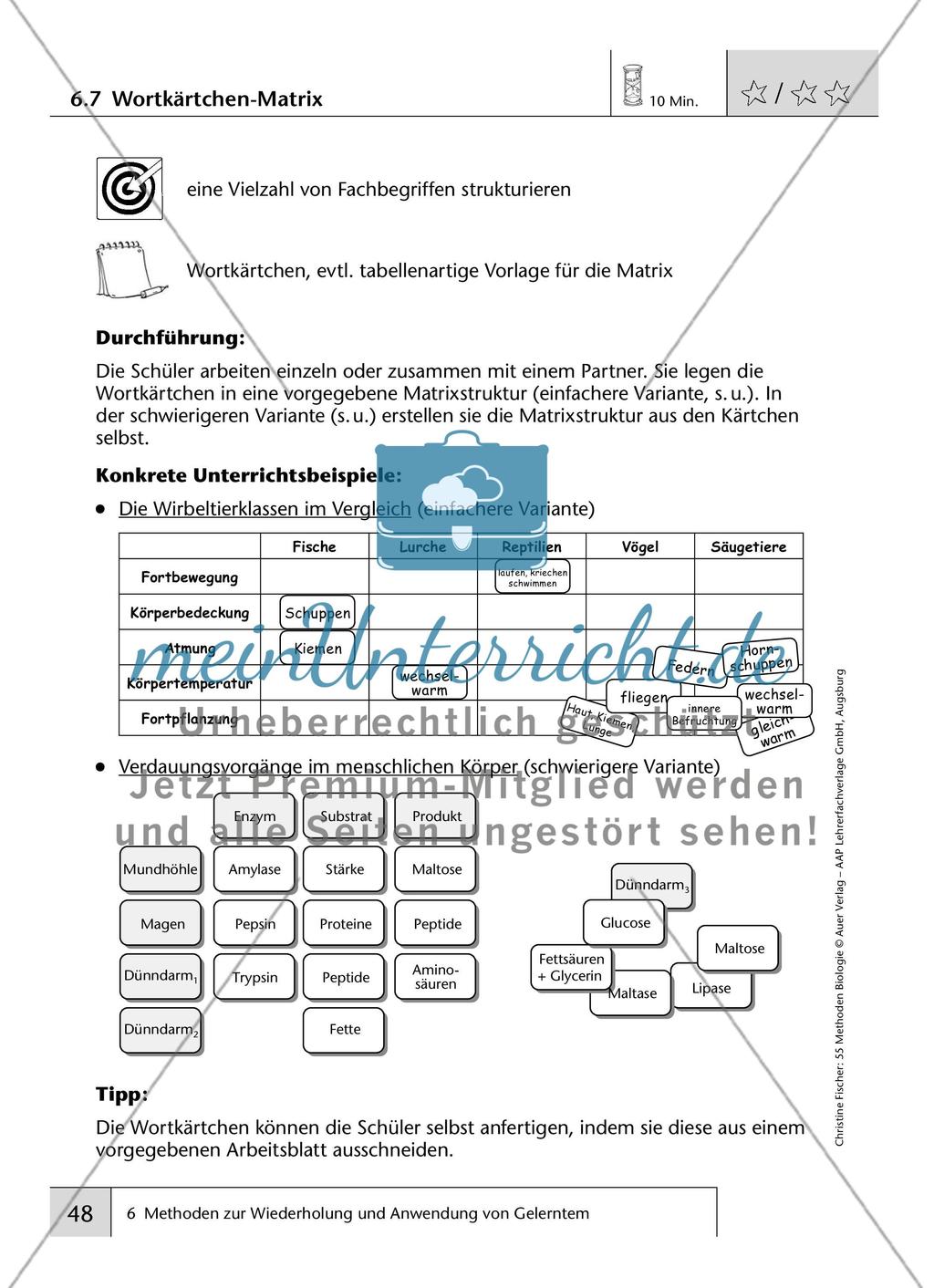 Methoden zur Wiederholung und Anwendung von Gelerntem Preview 7