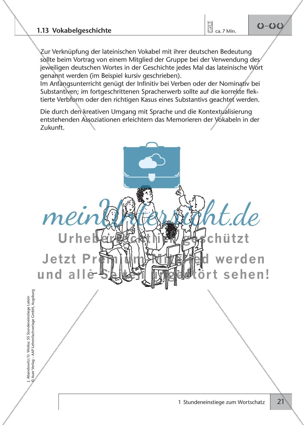 Stundeneinstiege zum Wortschatz Preview 17
