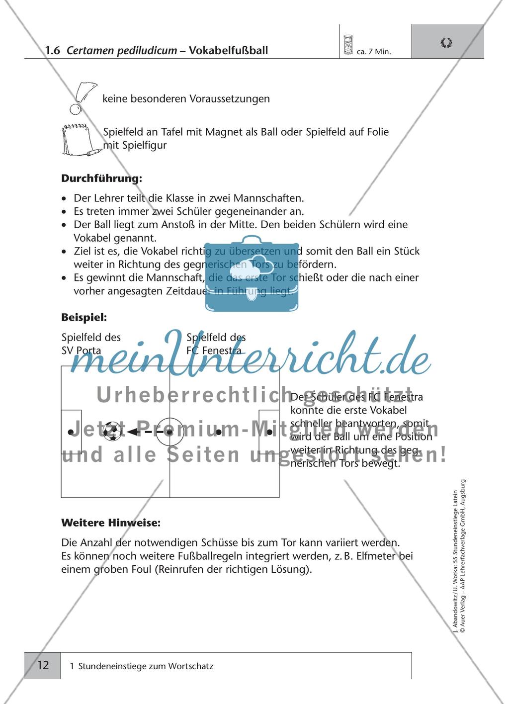 Stundeneinstiege zum Wortschatz Preview 8