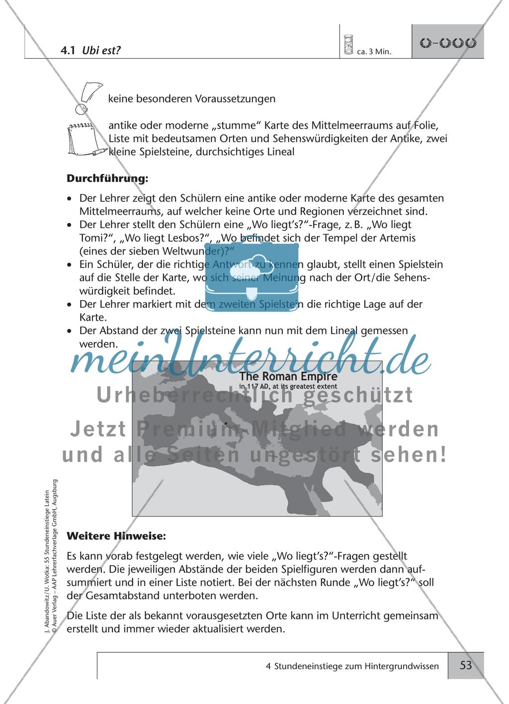 Stundeneinstiege zum Hintergrundwissen Preview 2