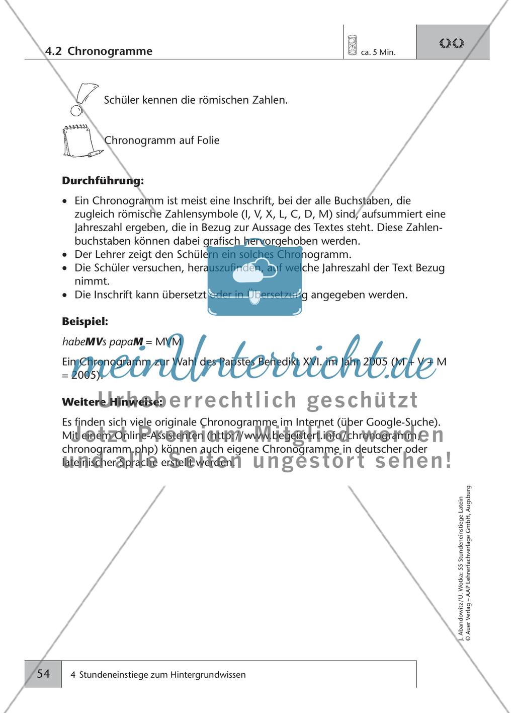 Stundeneinstiege zum Hintergrundwissen Preview 3