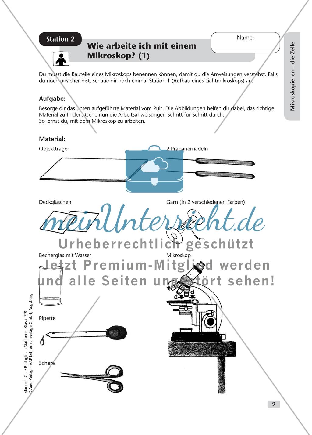 Mikroskopieren – die Zelle – Teil 1 Preview 2