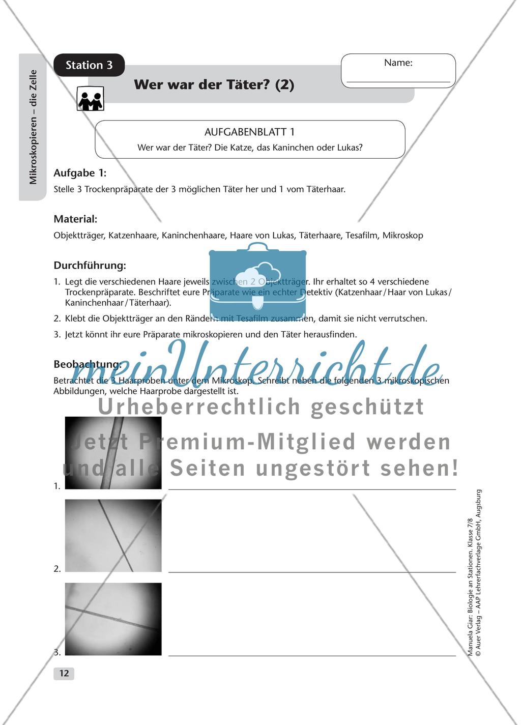 Mikroskopieren – die Zelle – Teil 1 Preview 5
