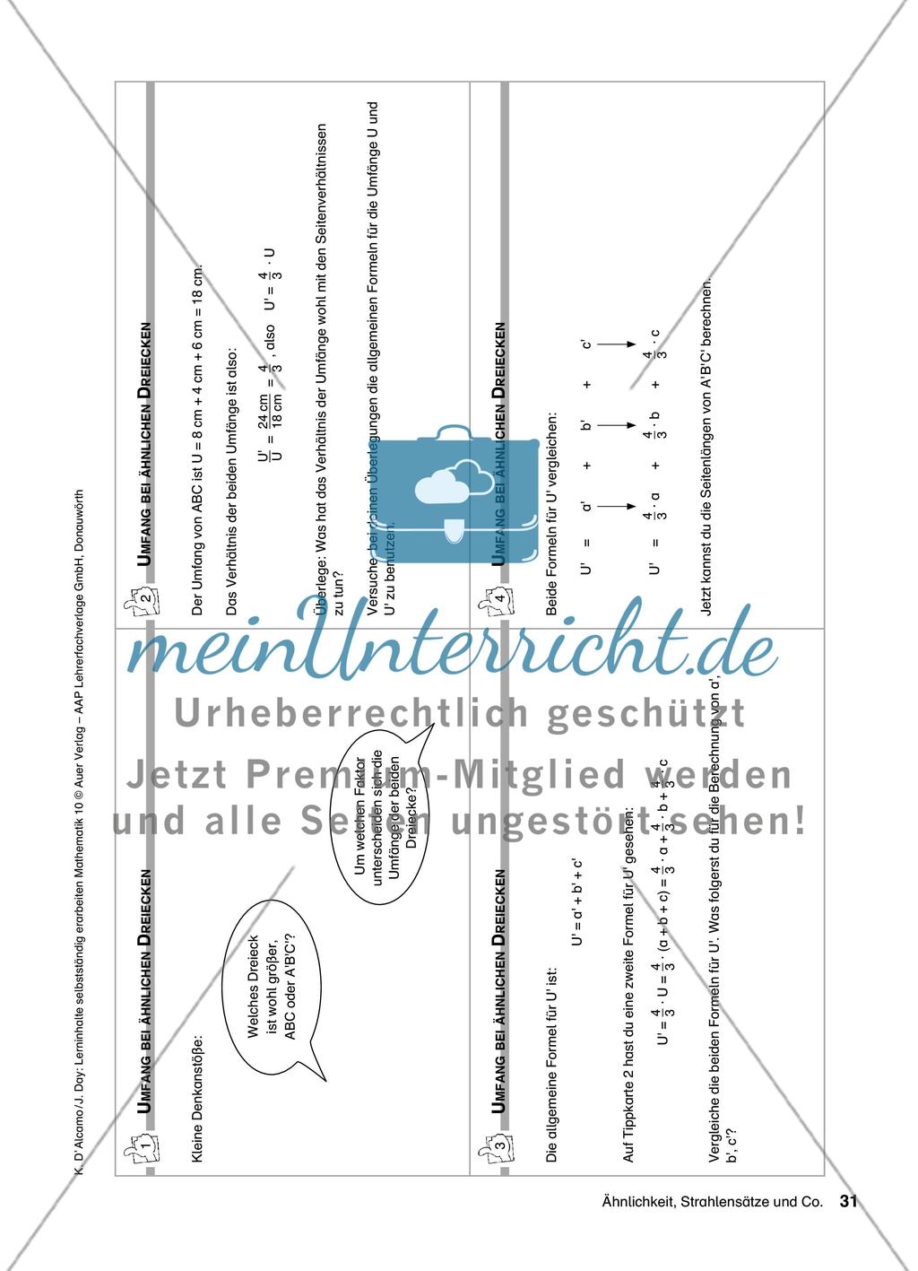 Ähnlichkeit, Strahlensätze und Co. Preview 7
