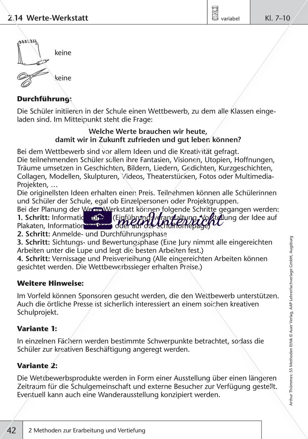 Methoden zur Erarbeitung und Vertiefung Preview 21