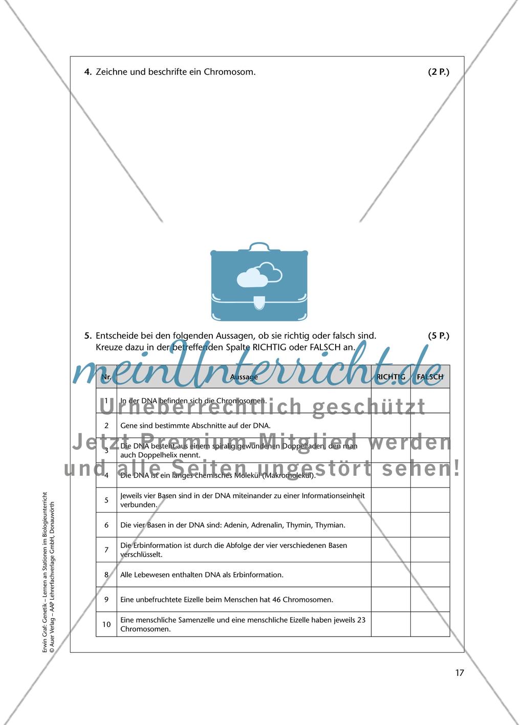 Test zum Thema „Genetik“ Preview 3