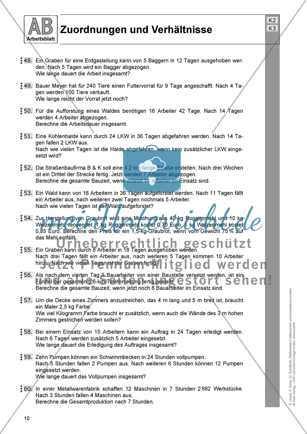 Zuordnungen und Verhältnisse: Arbeitsblätter Preview 5