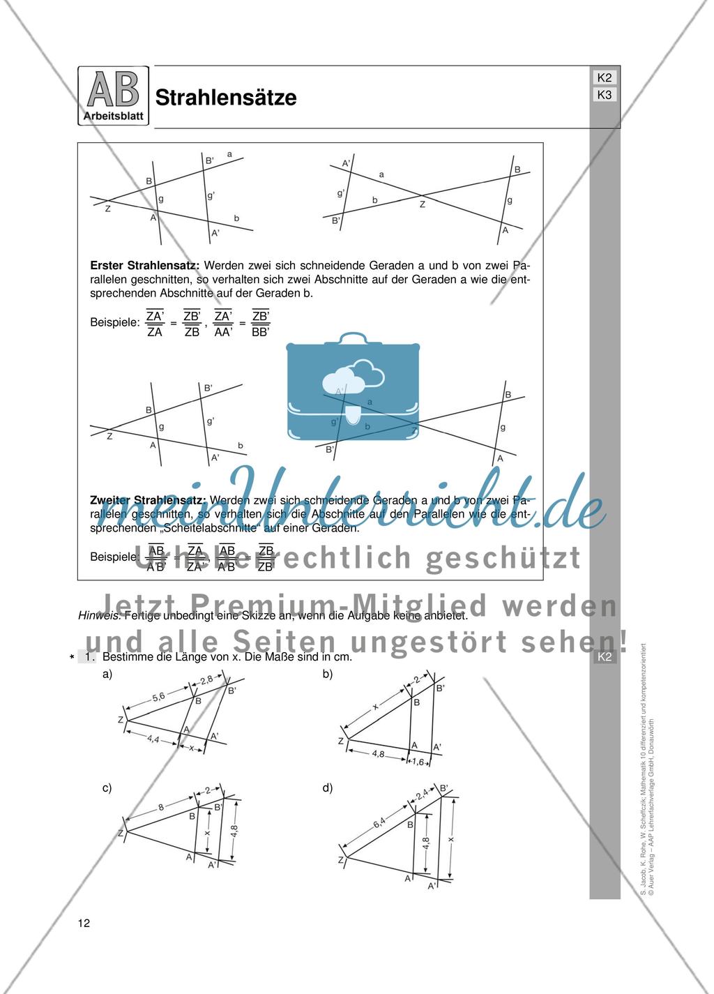 Strahlensätze Preview 1
