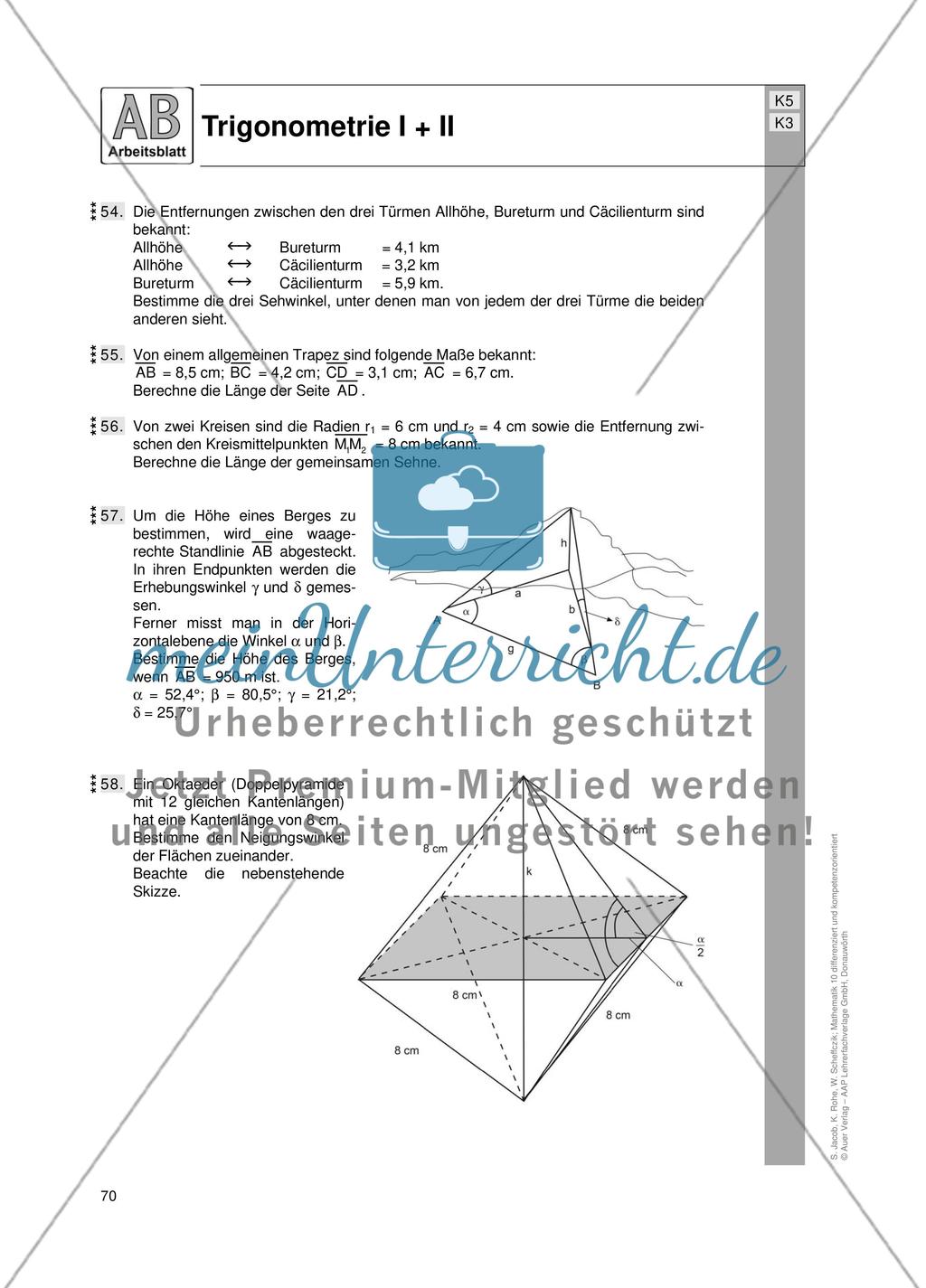 Trigonometrie I + II Preview 9