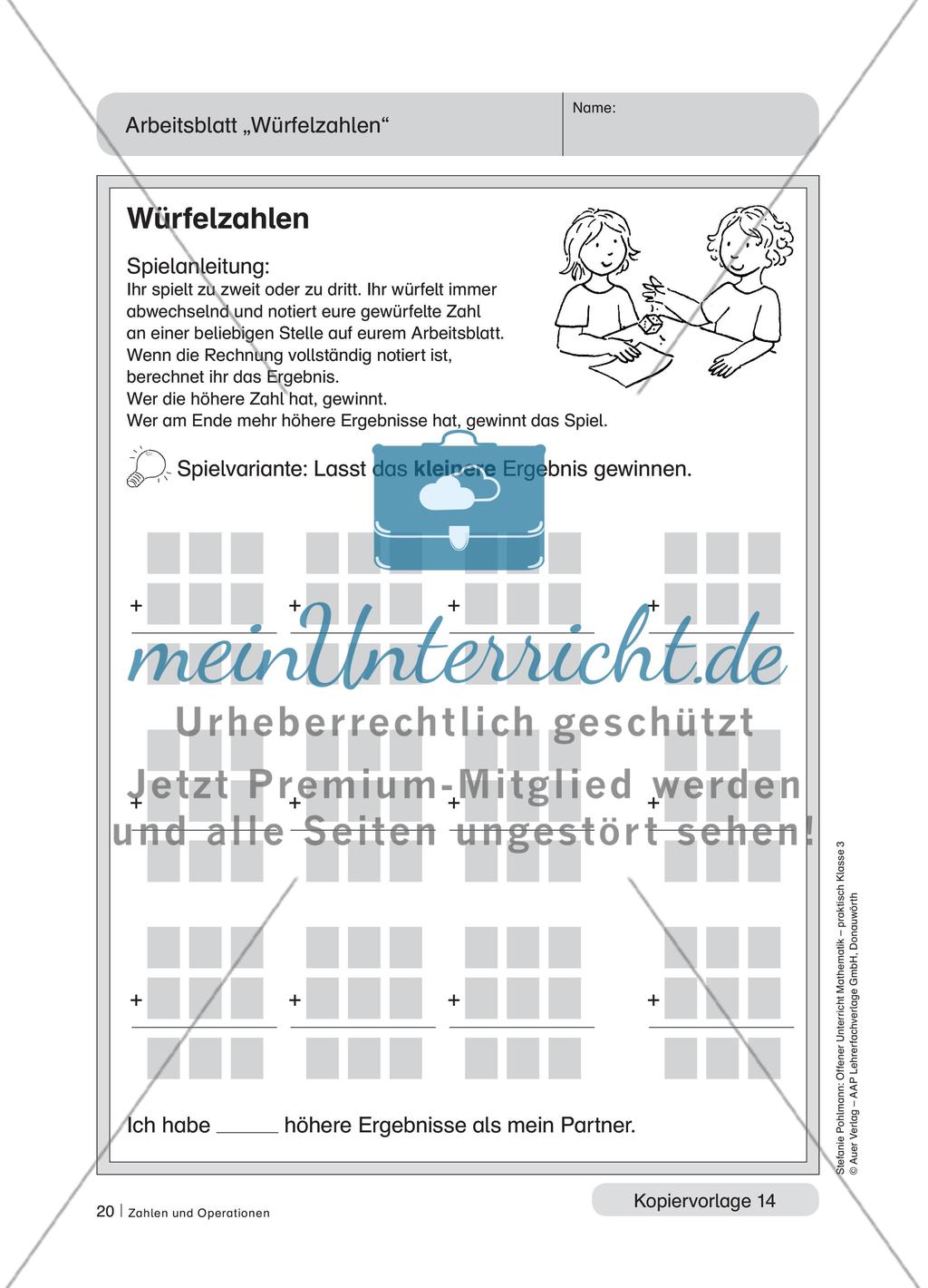 Zahlen und Operationen Preview 9