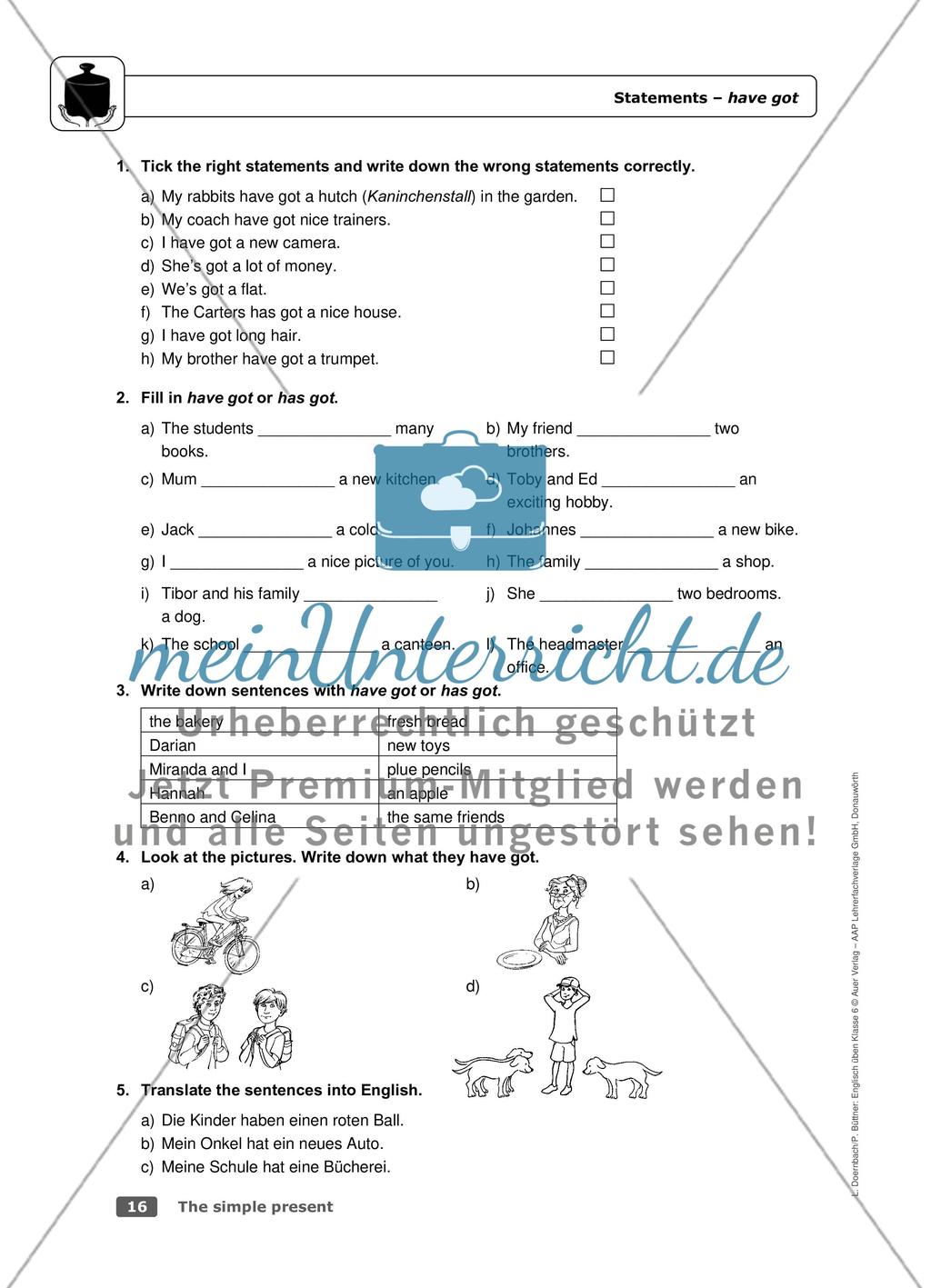 The simple present Preview 12