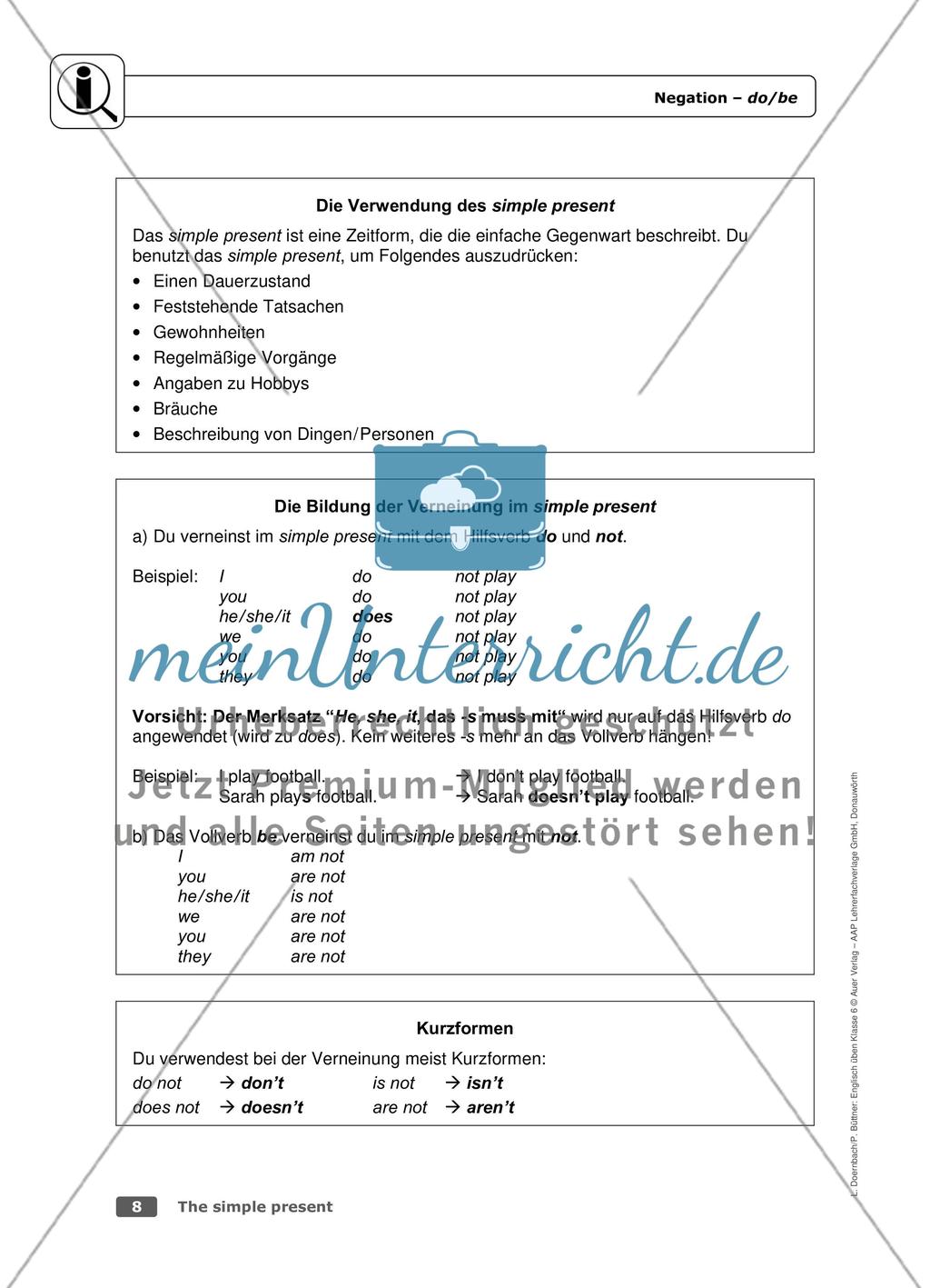 The simple present Preview 4