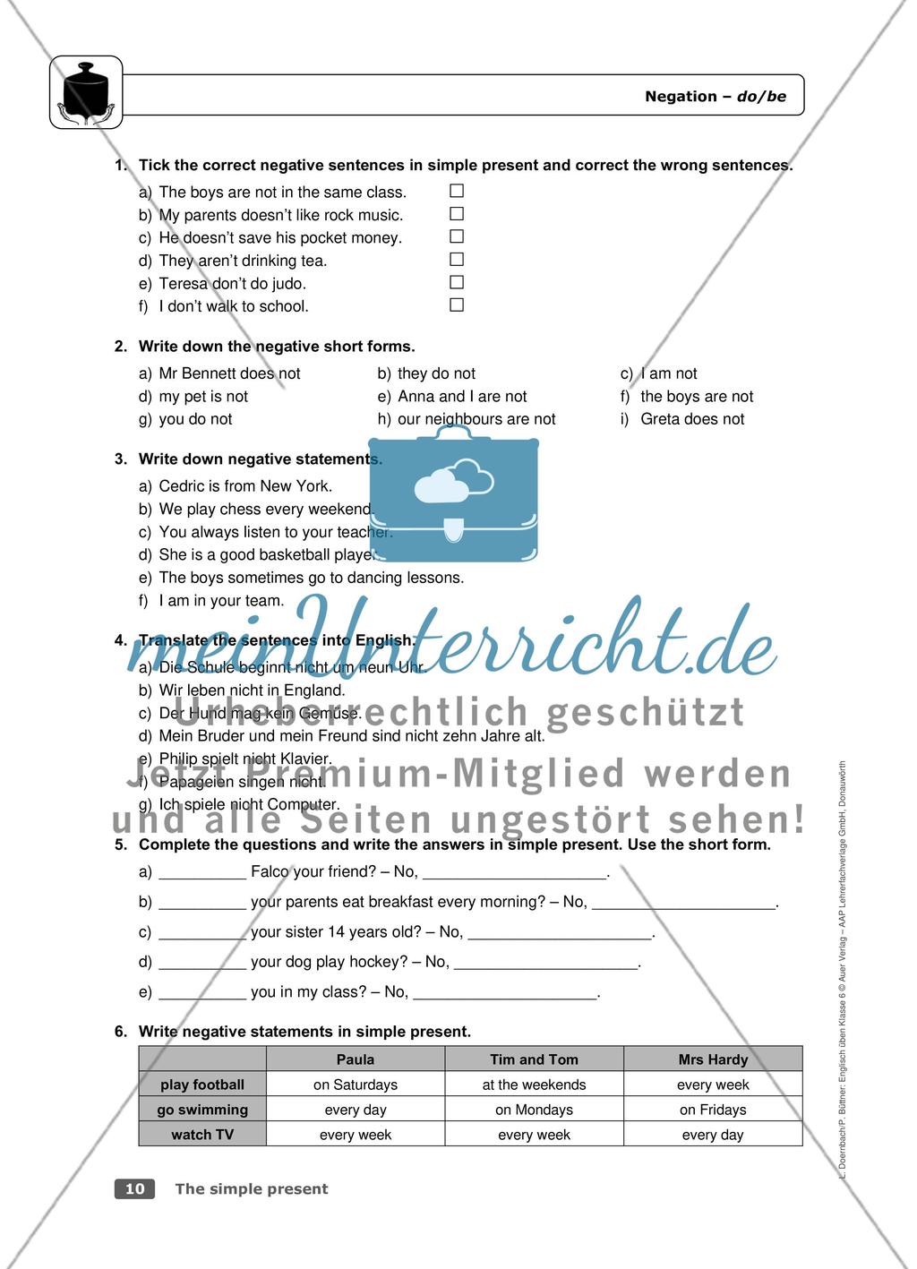 The simple present Preview 6