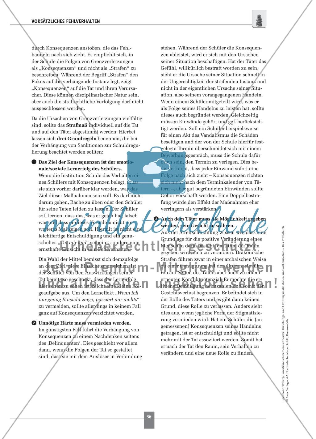 Sechs Anlässe für die Durchführung von Erziehungs- und Ordnungsmaßnahmen Preview 29