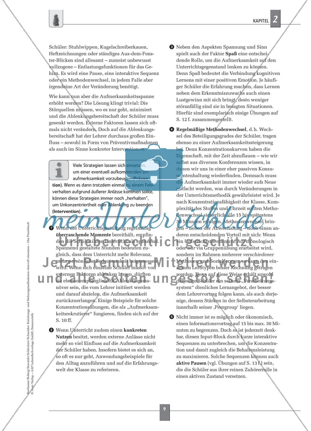 Sechs Anlässe für die Durchführung von Erziehungs- und Ordnungsmaßnahmen Preview 2
