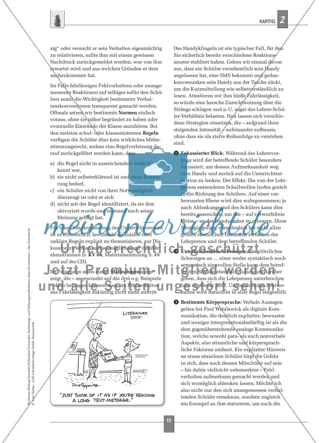 Sechs Anlässe für die Durchführung von Erziehungs- und Ordnungsmaßnahmen Preview 8