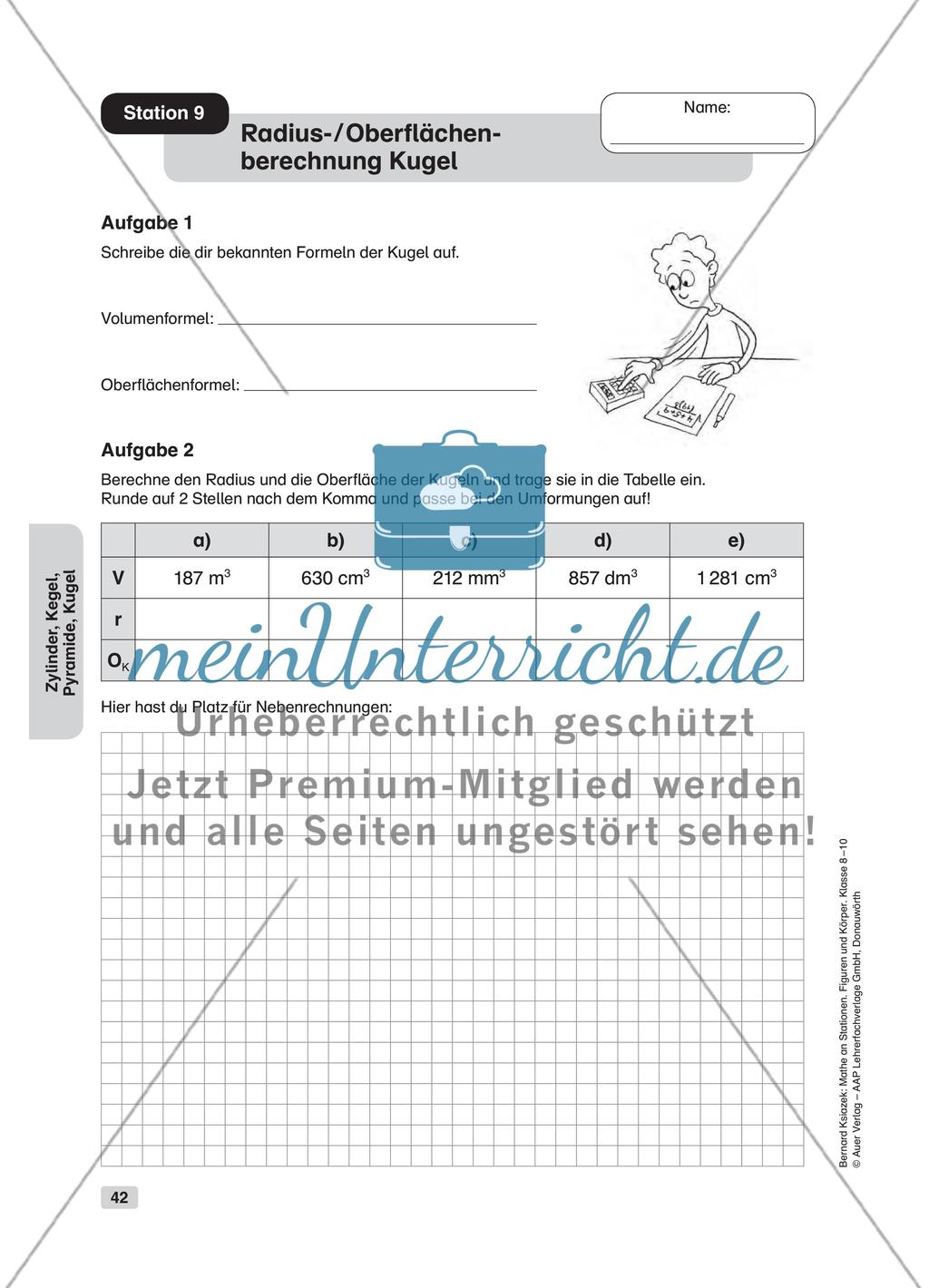 Zylinder, Kegel, Pyramide, Kugel Preview 10