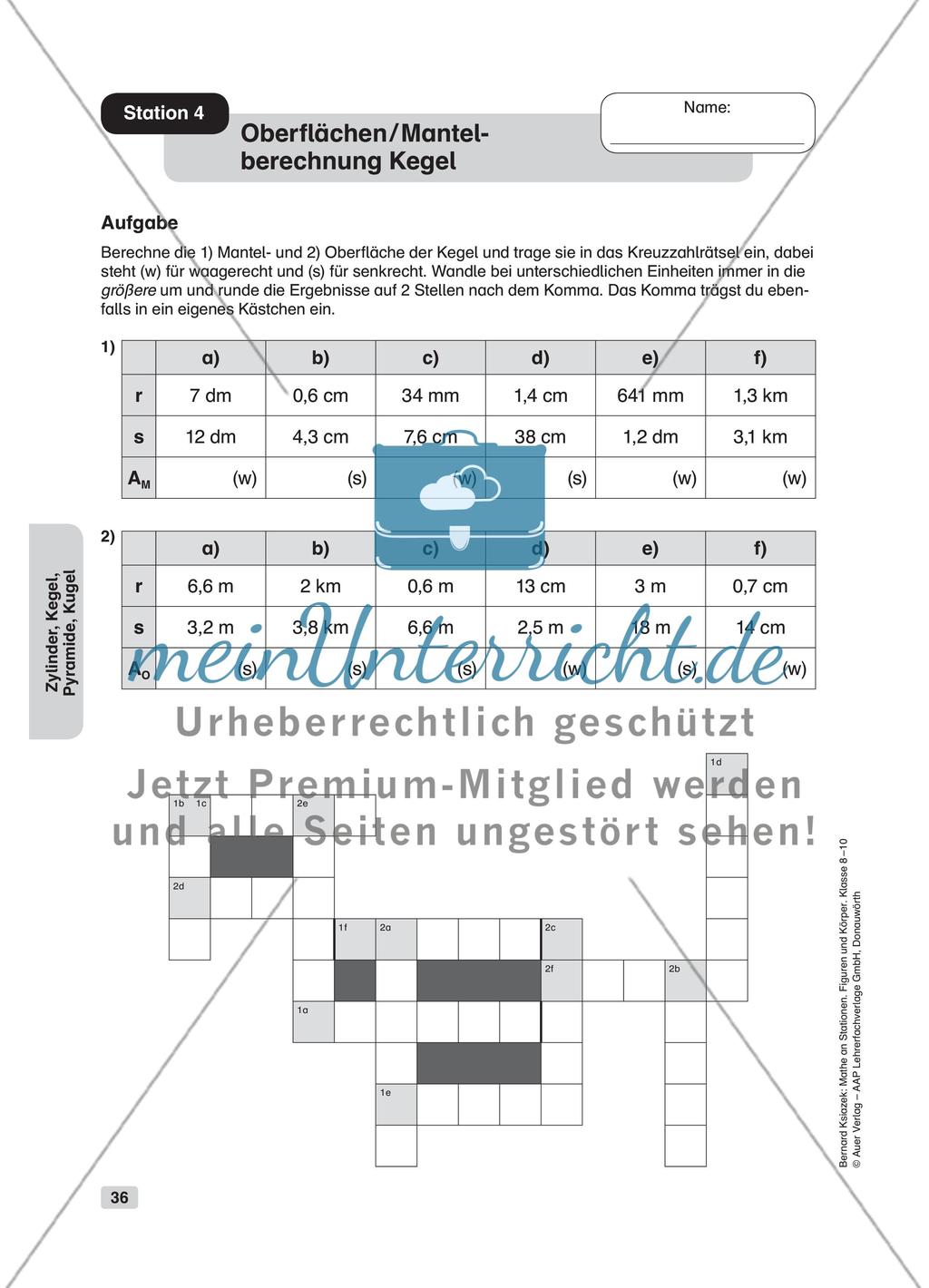 Zylinder, Kegel, Pyramide, Kugel Preview 4