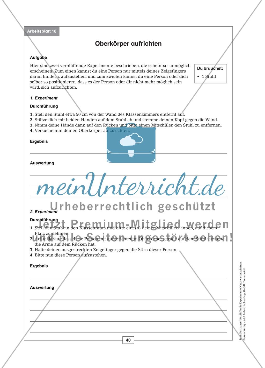 Versuche aus dem Bereich der Biologie Preview 4
