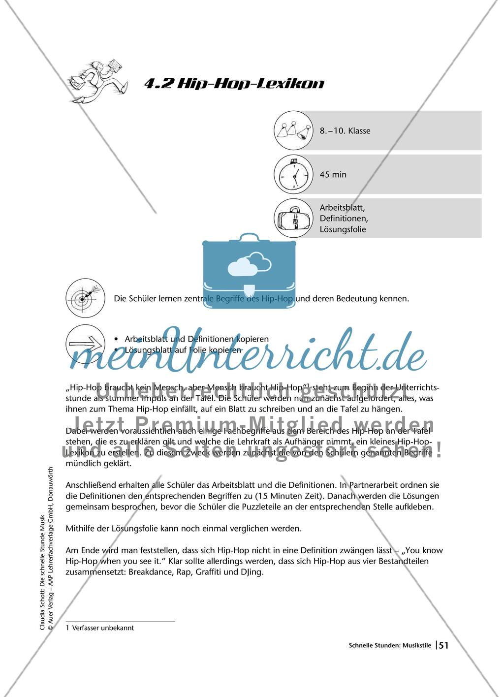 Schnelle Stunden: Musikstile Preview 7