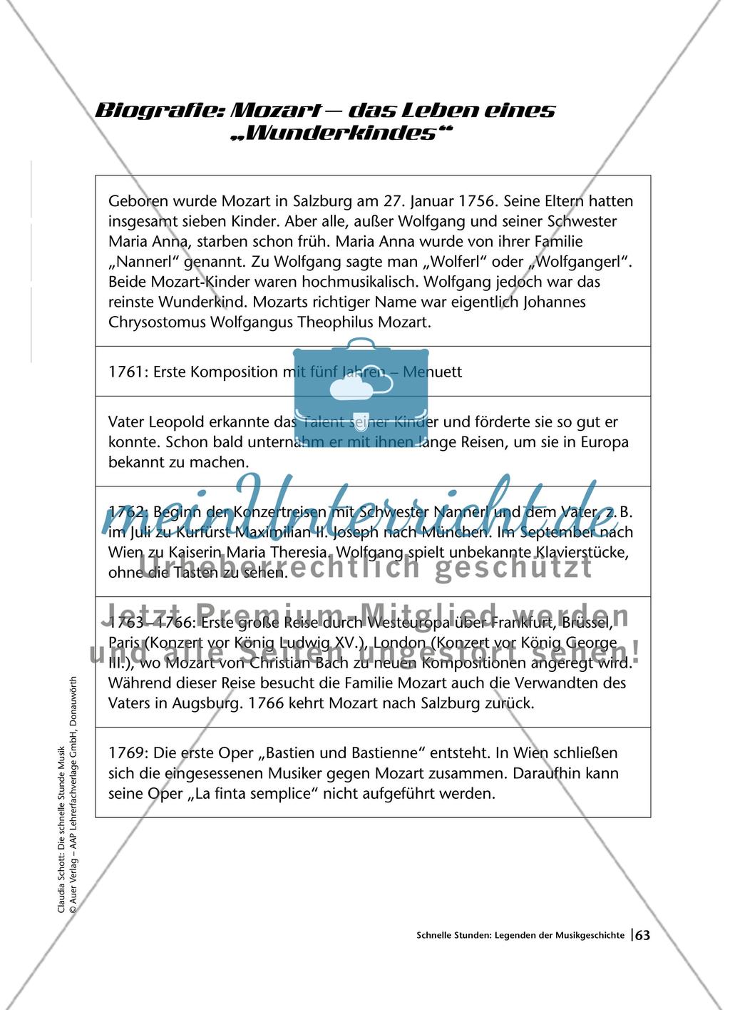 Schnelle Stunden: Legenden der Musikgeschichte Preview 2