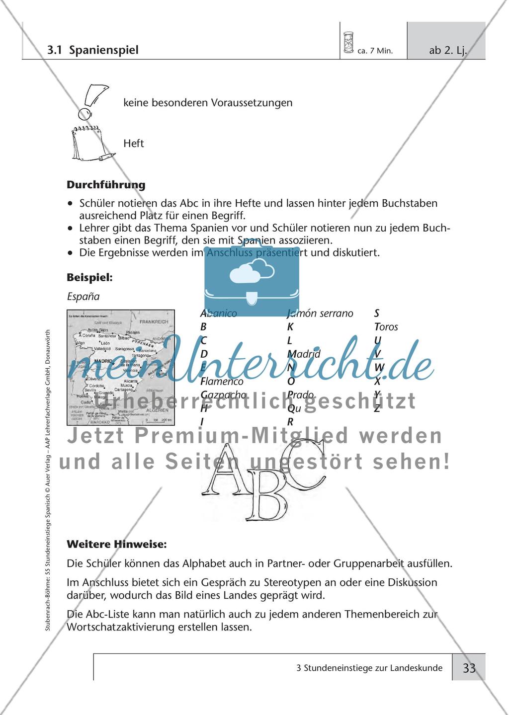 Stundeneinstiege zur Landeskunde Preview 1