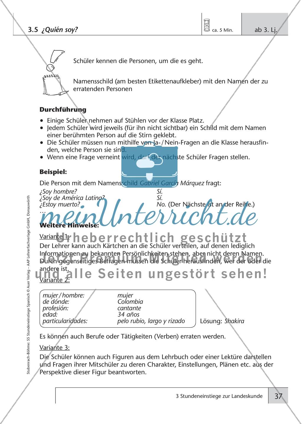 Stundeneinstiege zur Landeskunde Preview 5
