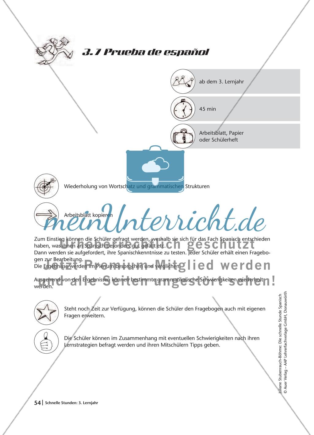 Schnelle Stunden: 3. Lernjahr Preview 12