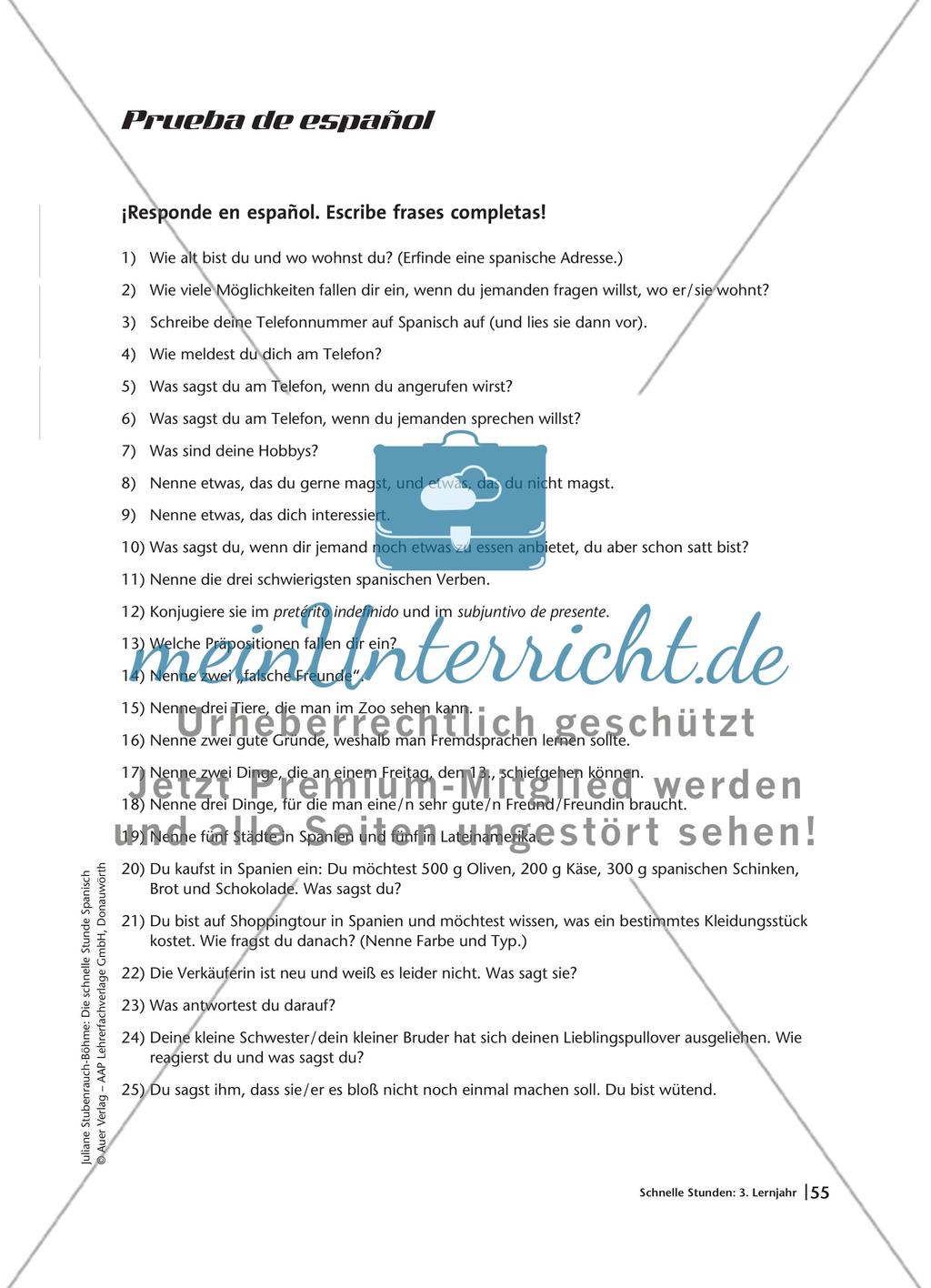 Schnelle Stunden: 3. Lernjahr Preview 13