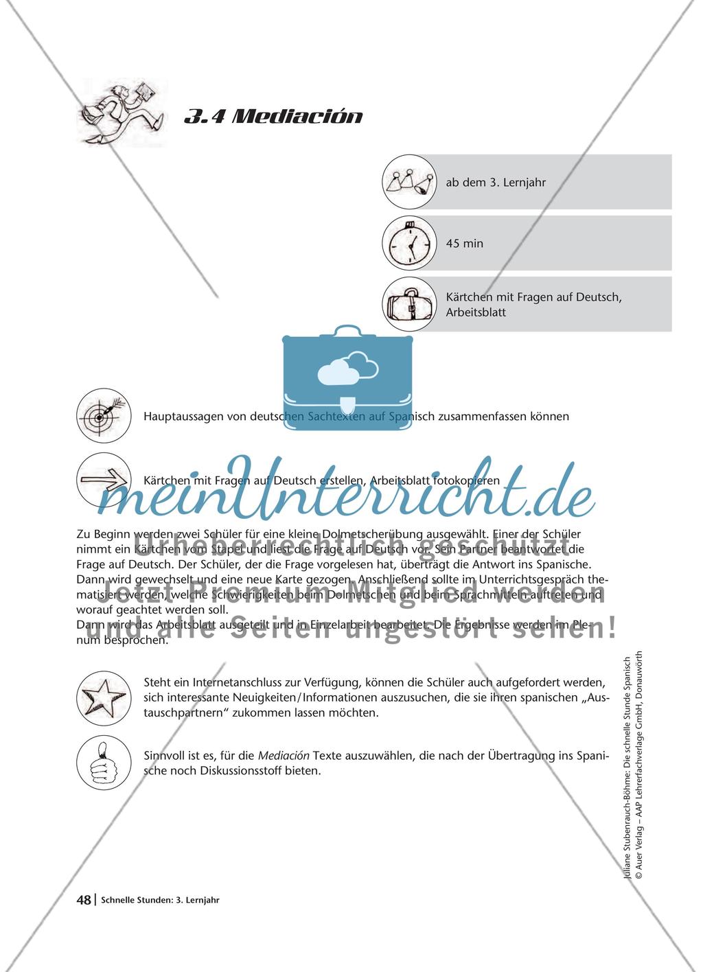 Schnelle Stunden: 3. Lernjahr Preview 6