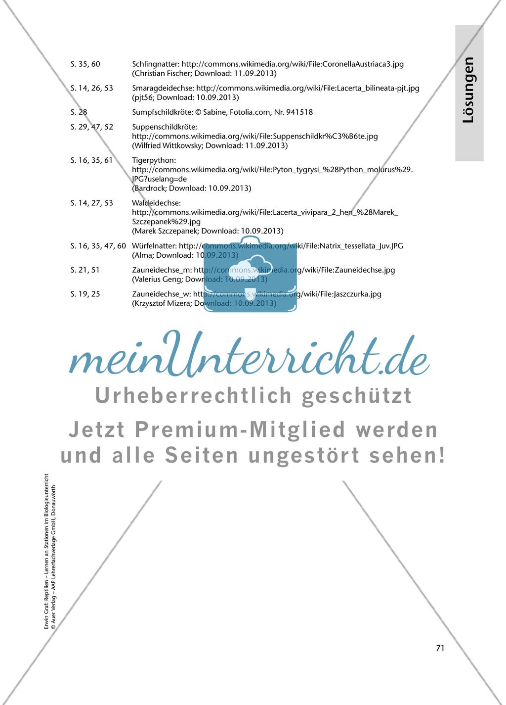 Test zum Thema „Reptilien“ Preview 6