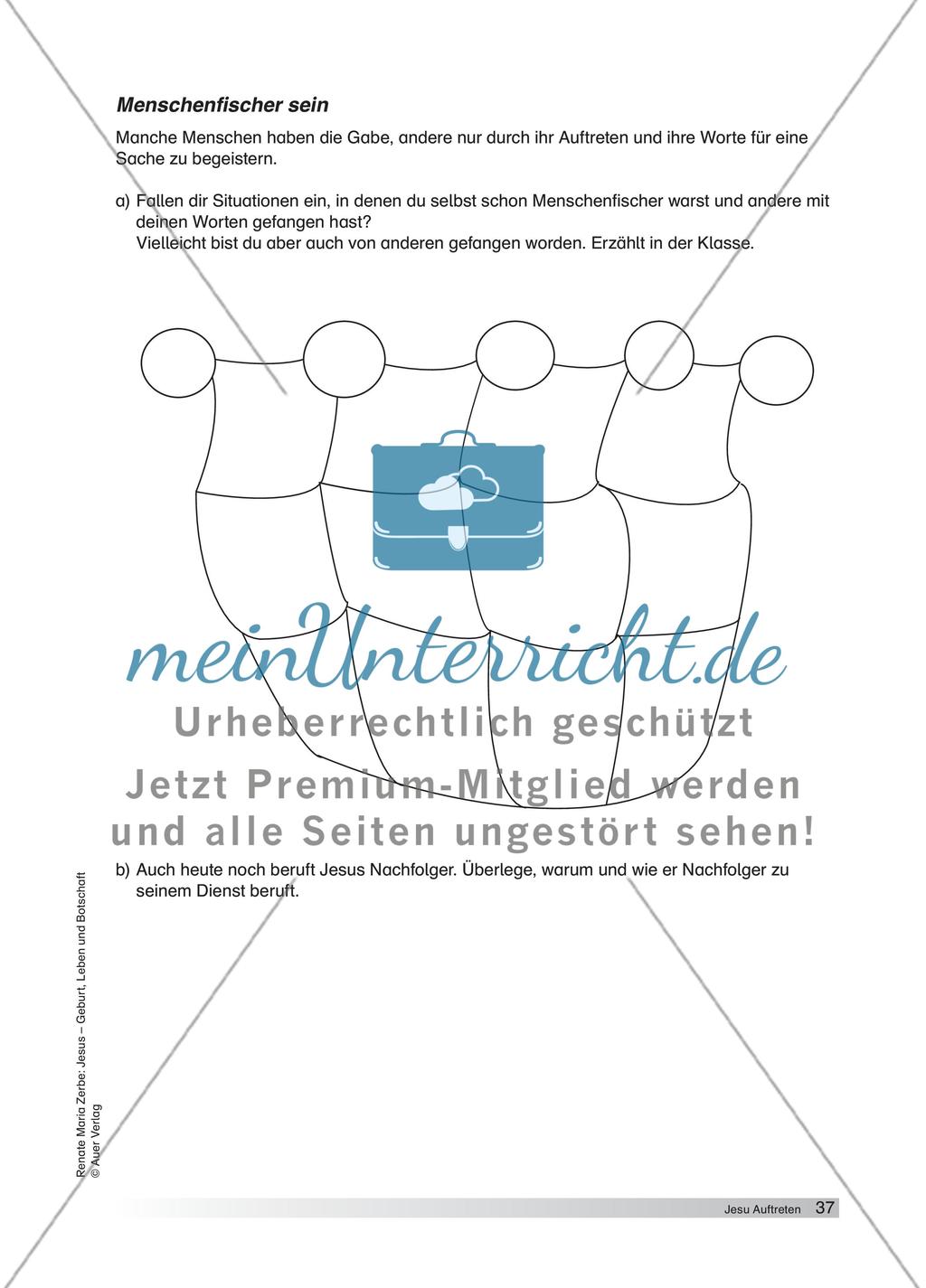 Jesu Auftreten (nach Lk 2,41–52 und Mk 1,16–20/3,13–19; Lk 5,1–11/6,12–16) Preview 8