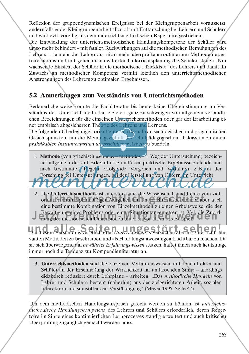 Unterrichtsmethoden als Formen des Lehrens und Lernens und als Unterrichtsgegenstand Preview 2